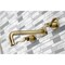 Kingston Brass KS6023DFL Wall Mount Tub Faucet, Antique Brass KS6023DFL - alternate 2